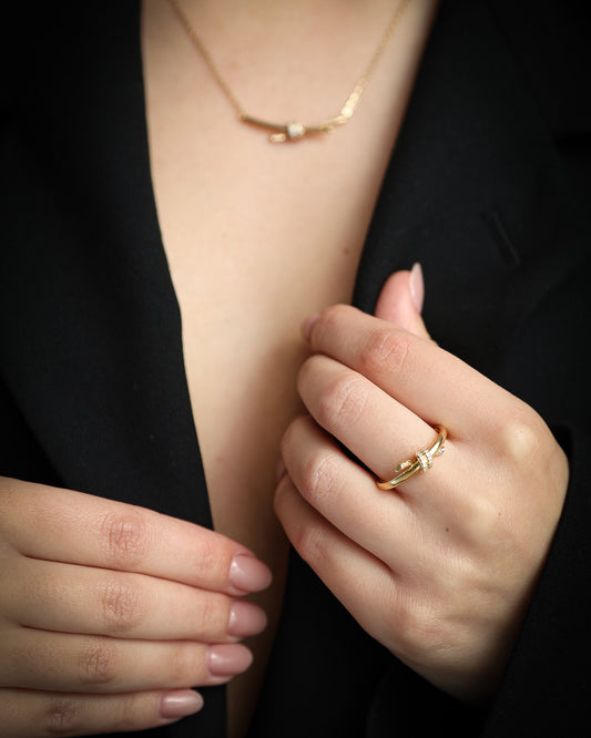 Luna 18K Gold Ring
